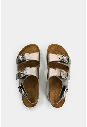 Sandalia Plana De Cuero Folia Para Mujer Cove Sandalia Plana De Cuero Folia Para Mujer Cove Grafito 38 VÉLEZ