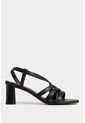 Sandalia Tacón Gobi De Cuero Liso Para Mujer Straps Sandalia Tacón Gobi De Cuero Liso Para Mujer Straps Negro 39 VÉLEZ de Vélez