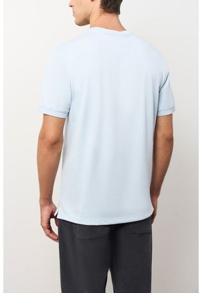 Camiseta Pacífico Manga Corta Para Hombre Semi-fitted Camiseta Pacífico Manga Corta Para Hombre Semi-fitted Azul Claro XXL VÉLEZ