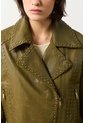 Chaqueta Biker En Cuero Quimera Para Mujer Chaqueta Biker En Cuero Quimera Para Mujer Verde Oliva XL VÉLEZ de Vélez
