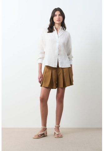 Camisa Peonia Para Mujer Manga Murciélago Camisa Peonia Para Mujer Manga Murciélago Perla XS VÉLEZ Vélez