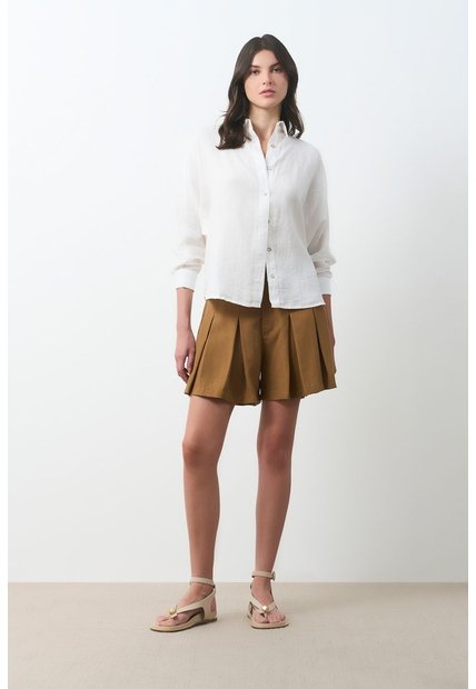 Camisa Peonia Para Mujer Manga Murciélago Camisa Peonia Para Mujer Manga Murciélago Perla XS VÉLEZ