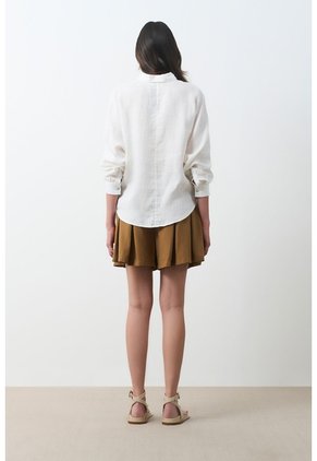 Camisa Peonia Para Mujer Manga Murciélago Camisa Peonia Para Mujer Manga Murciélago Perla XS VÉLEZ