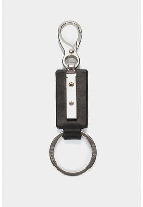 Llavero Retro De Cuero Mosquetón Negro Llavero Retro De Cuero Mosquetón Negro VÉLEZ