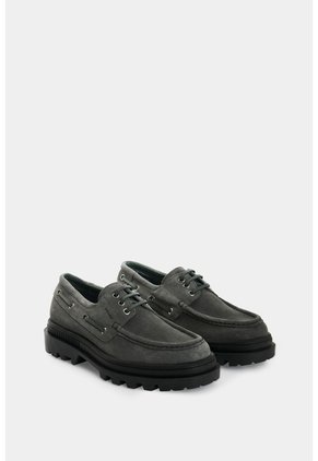 Zapatos De Cordón En Cuero Gamuzado Para Hombre Sole Zapatos De Cordón En Cuero Gamuzado Para Hombre Sole Gris 41 VÉLEZ