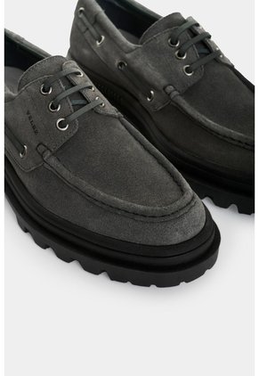 Zapatos De Cordón En Cuero Gamuzado Para Hombre Sole Zapatos De Cordón En Cuero Gamuzado Para Hombre Sole Gris 41 VÉLEZ