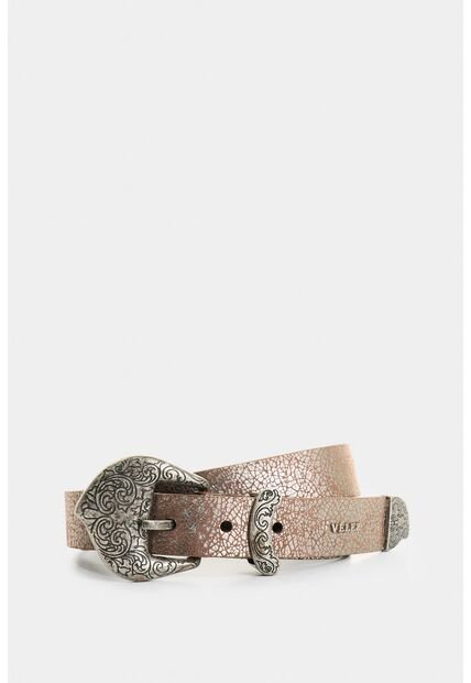 Cinturón Unifaz De Cuero Grabado Para Mujer Nácar Cinturón Unifaz De Cuero Grabado Para Mujer Nácar Plata XL VÉLEZ