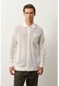 Camisa Manga Larga Tejida De Hombre Ica Camisa Manga Larga Tejida De Hombre Ica Crema XXL VÉLEZ de Vélez