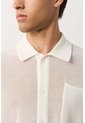 Camisa Manga Larga Tejida De Hombre Ica Camisa Manga Larga Tejida De Hombre Ica Crema XXL VÉLEZ de Vélez