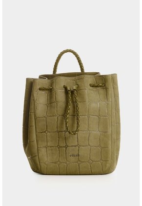 Morral En Gamuza Para Mujer Bruma Morral En Gamuza Para Mujer Bruma Verde Oliva VÉLEZ