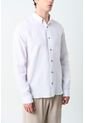 Camisa Manga Larga Semi Fitted Para Hombre Roma Camisa Manga Larga Semi Fitted Para Hombre Roma Blanco XL VÉLEZ de Vélez