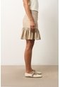 Falda Mini En Lino Con Folia Para Mujer Savia Falda Mini En Lino Con Folia Para Mujer Savia Arena 10 VÉLEZ de Vélez