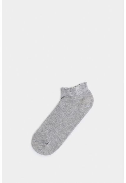 Calcetines Tobilleros En Tejido Rectilíneo Para Mujer Detalle Lúrex Calcetines Tobilleros En Tejido Rectilíneo Para Mujer Detalle Lúrex Gris XS Vélez