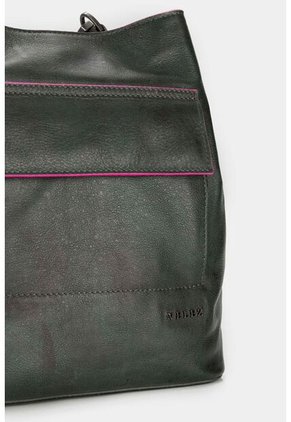 Shopping Santa Clara De Cuero Para Mujer Efecto Desgastado Shopping Santa Clara De Cuero Para Mujer Efecto Desgastado Verde Vélez