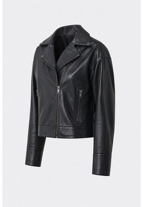 Chaqueta Lyra De Cuero Para Mujer Biker Flecos Chaqueta Lyra De Cuero Para Mujer Biker Flecos Negro M VÉLEZ