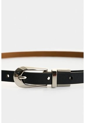 Cinturón Doble Faz De Cuero Para Mujer Krill Cinturón Doble Faz De Cuero Para Mujer Krill Negro L VÉLEZ