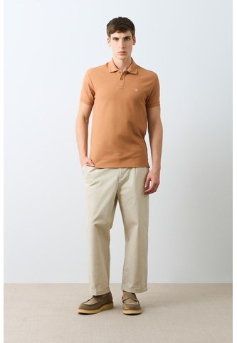 Polo Manga Corta Essential Para Hombre Textura Polo Manga Corta Essential Para Hombre Textura Miel M VÉLEZ Vélez