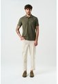 Polo Manga Corta Essential Para Hombre Textura Polo Manga Corta Essential Para Hombre Textura Verde Oliva M VÉLEZ de Vélez