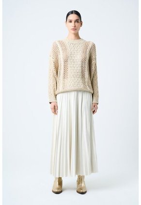 Sweater Alhena Tejido Para Mujer Detalle Lentejuelas Sweater Alhena Tejido Para Mujer Detalle Lentejuelas Crema XS VÉLEZ