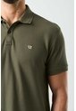 Polo Manga Corta Essential Para Hombre Textura Polo Manga Corta Essential Para Hombre Textura Verde Oliva M VÉLEZ de Vélez