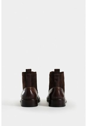 Botas Solar De Cuero Para Hombre Combinación De Texturas Botas Solar De Cuero Para Hombre Combinación De Texturas Cafe 38 VÉLEZ