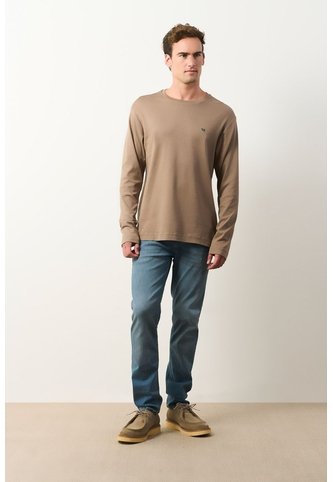 Camiseta Tejida Manga Larga Para Hombre Sabina Camiseta Tejida Manga Larga Para Hombre Sabina Tabaco XXL VÉLEZ Vélez