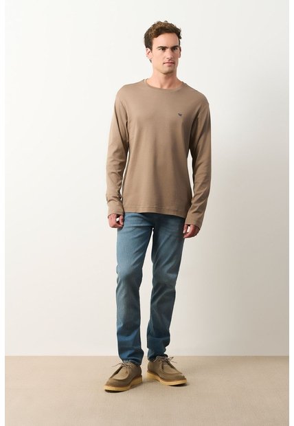 Camiseta Tejida Manga Larga Para Hombre Sabina Camiseta Tejida Manga Larga Para Hombre Sabina Tabaco XXL VÉLEZ