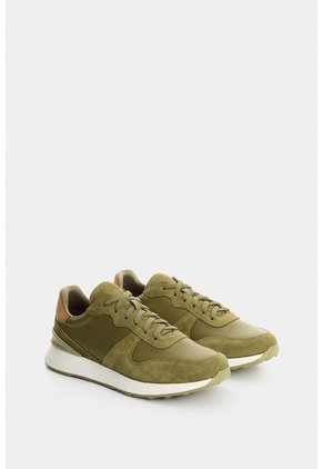 Tenis En Cuero Para Hombre Ocean Tenis En Cuero Para Hombre Ocean Verde 45 VÉLEZ