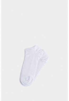 Calcetines Tobilleros Lines 3 De Algodón Para Hombre Detalle Acanalado Calcetines Tobilleros Lines 3 De Algodón Para Hombre Detalle Acanalado Blanco XS VÉLEZ
