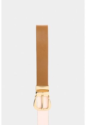 Cinturón Doble Faz De Cuero Liso Para Mujer Lascar Cinturón Doble Faz De Cuero Liso Para Mujer Lascar Miel S VÉLEZ