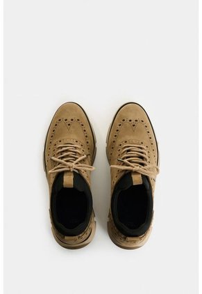 Zapatos Cordón Apolo De Cuero Para Hombre Detalles Deportivos Zapatos Cordón Apolo De Cuero Para Hombre Detalles Deportivos Kaky 41 VÉLEZ