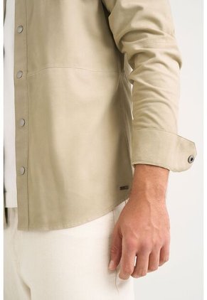 Camisa Manga Larga Para Hombre Gamuza Camisa Manga Larga Para Hombre Gamuza Verde S VÉLEZ