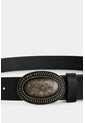 Cinturón Unifaz En Cuero Craquelado Para Hombre Tecax Cinturón Unifaz En Cuero Craquelado Para Hombre Tecax Negro 40 VÉLEZ de Vélez