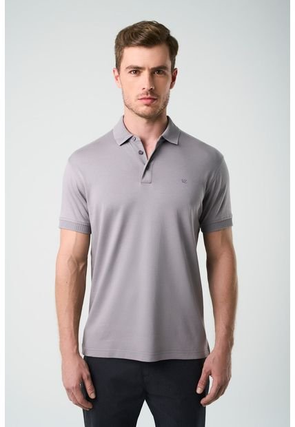 Polo Alcor Manga Corta Para Hombre Detalle Acanalado Polo Alcor Manga Corta Para Hombre Detalle Acanalado Gris M Vélez