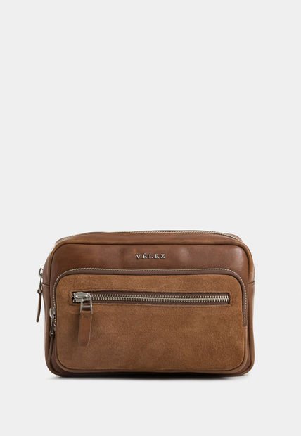 Manos Libres Bright De Cuero Para Hombre Detalle Gamuzado Manos Libres Bright De Cuero Para Hombre Detalle Gamuzado Miel Vélez