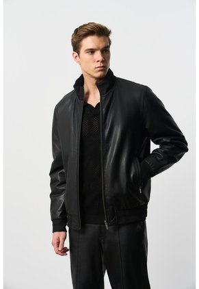 Chaqueta Clásica Doble Faz De Cuero Para Hombre Luminia Chaqueta Clásica Doble Faz De Cuero Para Hombre Luminia Negro L VÉLEZ