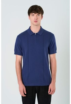 Polo Tropical Manga Corta Para Hombre Semi Fitted Polo Tropical Manga Corta Para Hombre Semi Fitted Azul M VÉLEZ