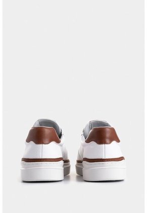 Tenis Whited De Cuero Para Hombre Detalle Contraste Tenis Whited De Cuero Para Hombre Detalle Contraste Blanco 45 VÉLEZ