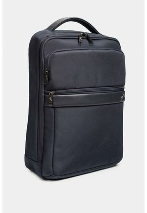 Morral Bolt De Cuero Y Lona Para Hombre Bolsillos Frontales Azul Oscuro Morral Bolt De Cuero Y Lona Para Hombre Bolsillos Frontales Azul Oscuro VÉLEZ