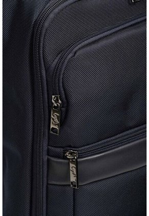 Morral Bolt De Cuero Y Lona Para Hombre Bolsillos Frontales Azul Oscuro Morral Bolt De Cuero Y Lona Para Hombre Bolsillos Frontales Azul Oscuro VÉLEZ