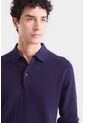 Polo Manga Larga Lugano Para Hombre Semi Fitted Polo Manga Larga Lugano Para Hombre Semi Fitted Azul Oscuro L Vélez de Vélez