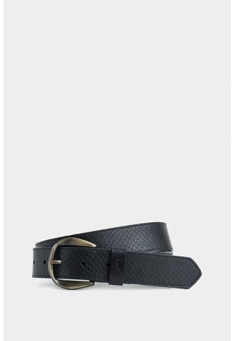 Cinturón Unifaz Makki De Cuero Para Mujer Placa Reptilia Cinturón Unifaz Makki De Cuero Para Mujer Placa Reptilia Negro M VÉLEZ Vélez