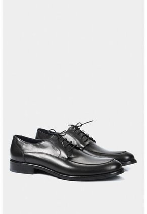 Zapatos Cordón Formal Ontario De Cuero Para Hombre Efecto Envejecido Negro Zapatos Cordón Formal De Cuero Para Hombre Efecto Envejecido Negro 45 VÉLEZ