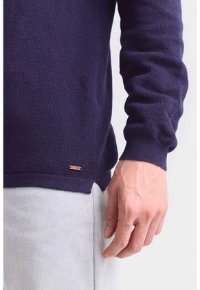 Polo Manga Larga Lugano Para Hombre Semi Fitted Polo Manga Larga Lugano Para Hombre Semi Fitted Azul Oscuro L Vélez