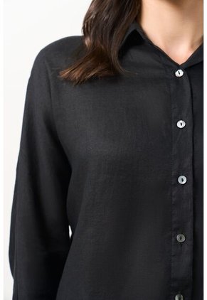 Camisa Peonia Para Mujer Manga Murciélago Camisa Peonia Para Mujer Manga Murciélago Negro XS VÉLEZ