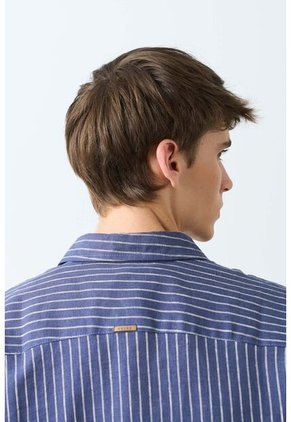 Camisa Manga Larga En Lino Para Hombre Lira Camisa Manga Larga En Lino Para Hombre Lira Azul Oscuro L VÉLEZ