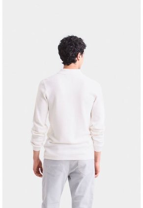 Polo Manga Larga Lugano Para Hombre Semi Fitted Polo Manga Larga Lugano Para Hombre Semi Fitted Blanco XL Vélez