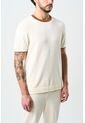 Camiseta Tejida Manga Corta Para Hombre Luminia Camiseta Tejida Manga Corta Para Hombre Luminia Crema S VÉLEZ de Vélez