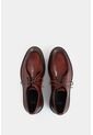 Zapato De Cordón Ambar De Cuero Para Hombre Detalle Costura Contraste Zapato De Cordón Ambar De Cuero Para Hombre Detalle Costura Contraste Vinotinto 43 VÉLEZ de Vélez