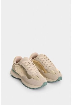 Tenis Sahara De Cuero Para Mujer Detalle Folia Tenis Sahara De Cuero Para Mujer Detalle Folia Dorado 34 VÉLEZ